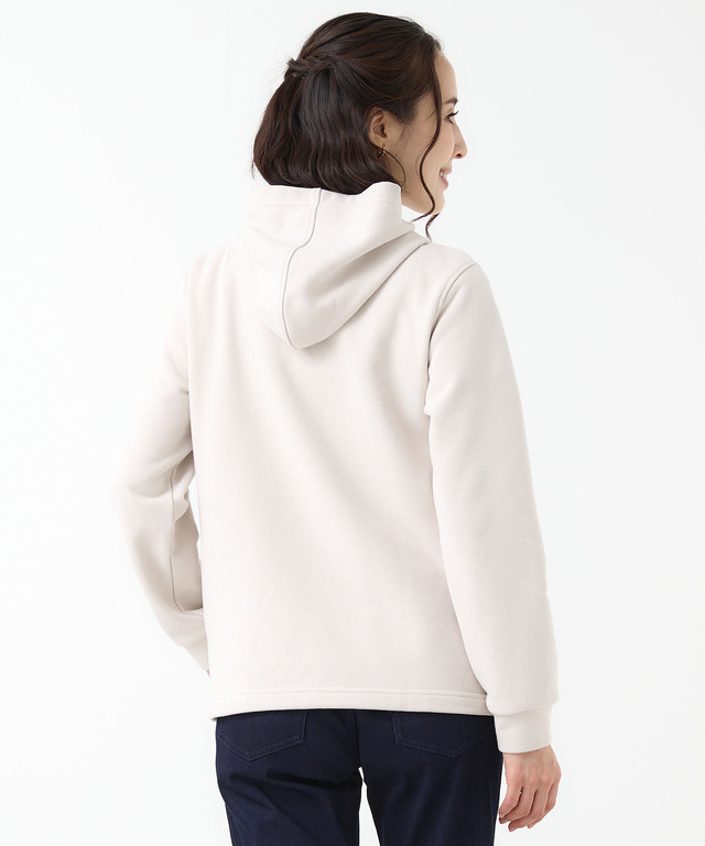 微起毛 裏毛 スナップボタン パーカー