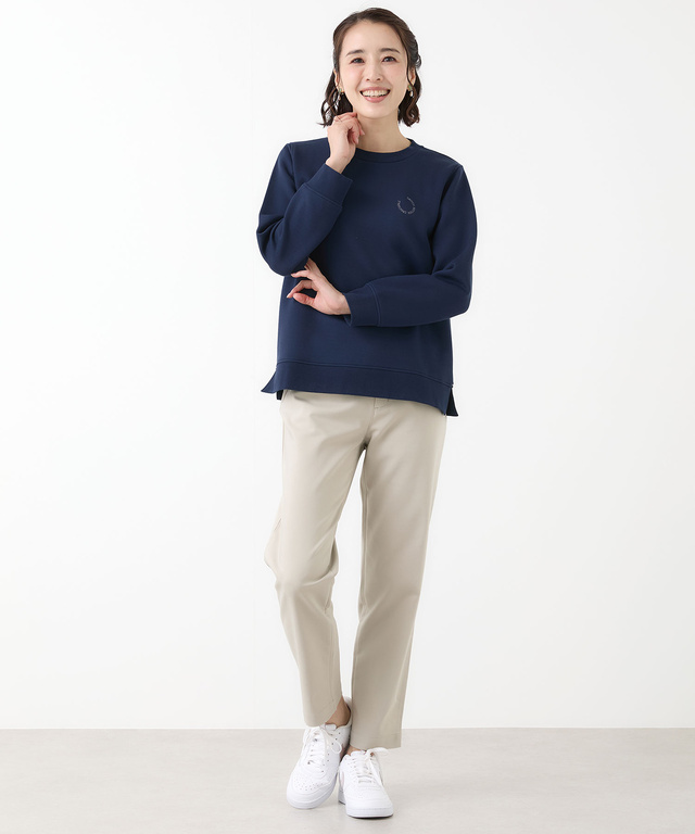 鹿の子 クルーネック トレーナー