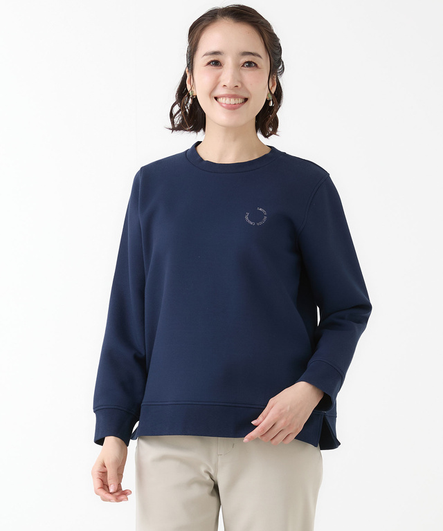 鹿の子 クルーネック トレーナー