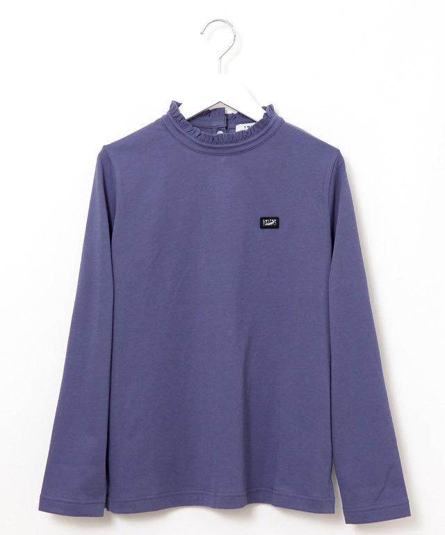 プレーティング天竺 襟フリル カットソー【吸汗速乾】