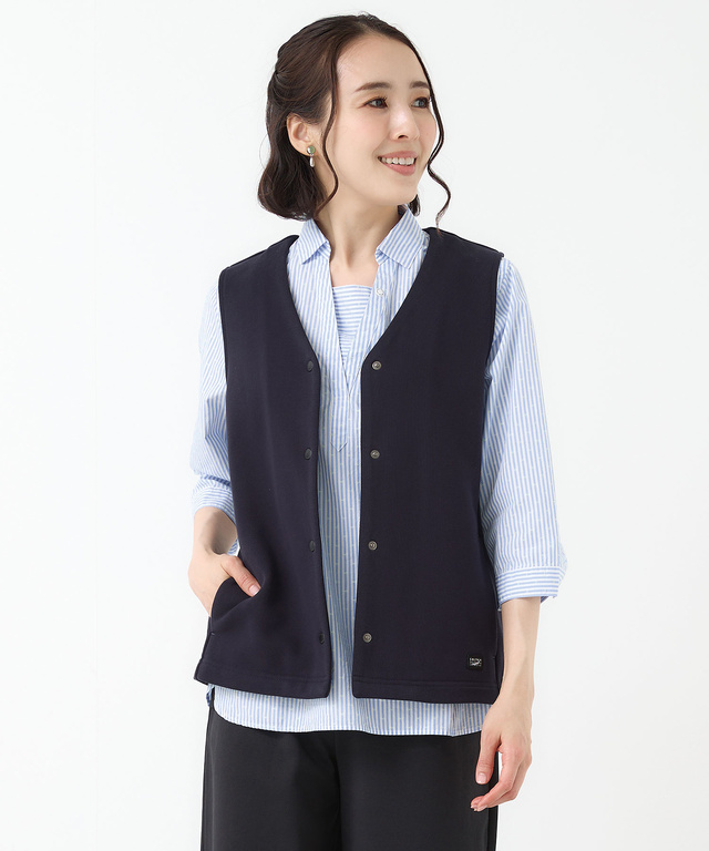 裏毛 微起毛 カットベスト