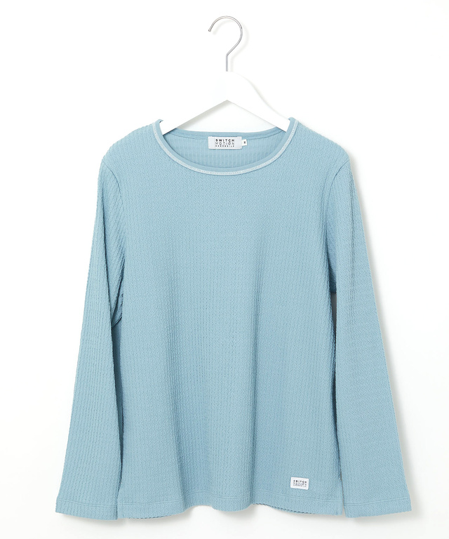 ケーブルジャカード クルーネック カットソー