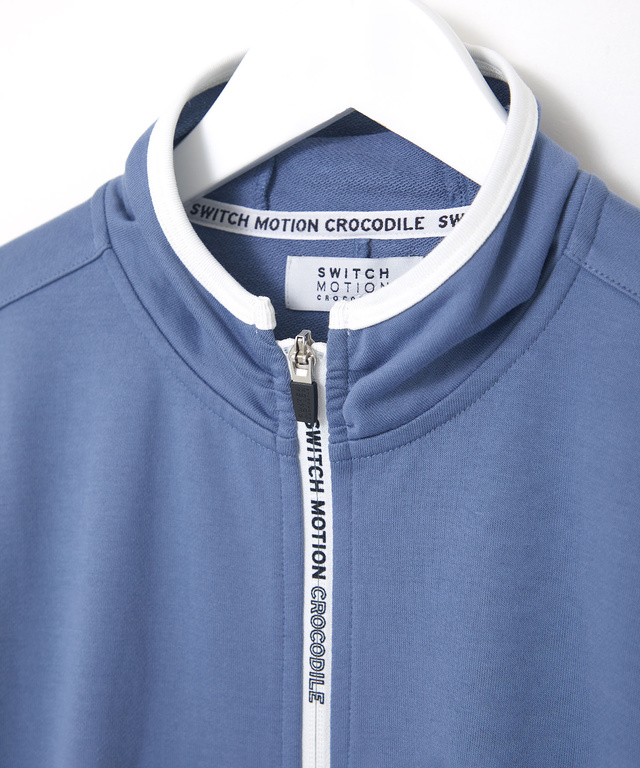 裏毛 フード付き ロゴジップ パーカー