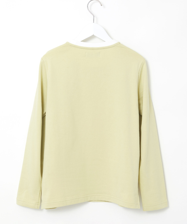 裏毛 ロゴプリント クルーネック カットソー