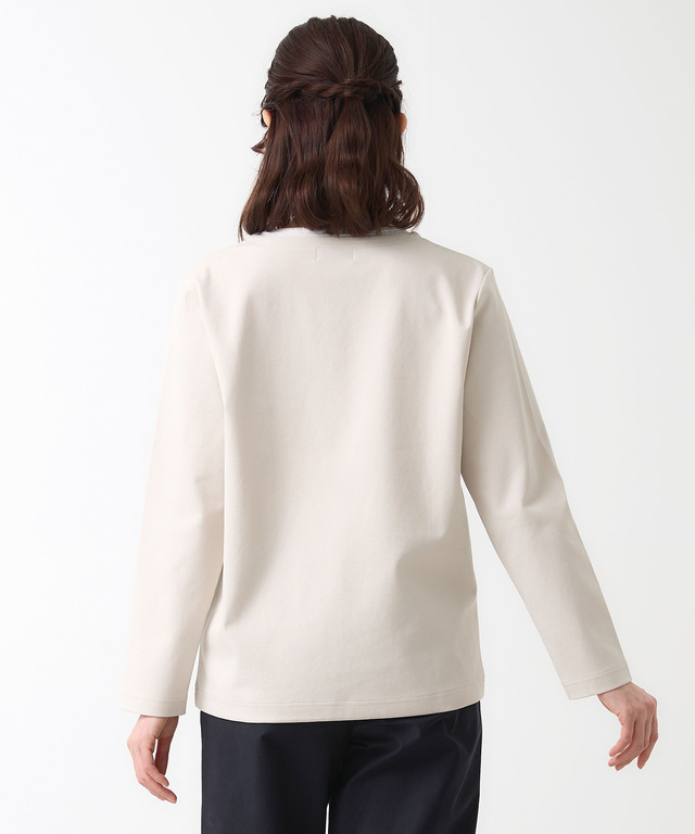 ストレッチポンチ レイヤード風 カットソー