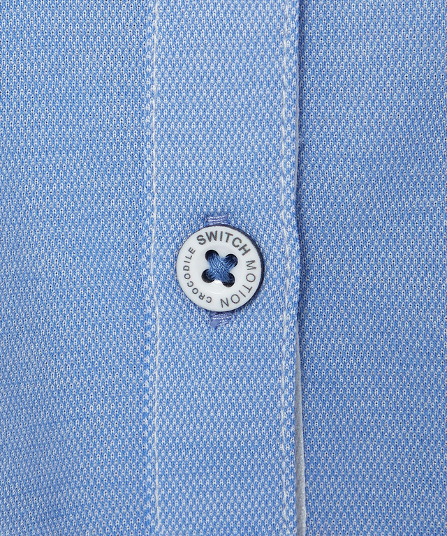 ダンガリー風 鹿の子 ポロシャツ