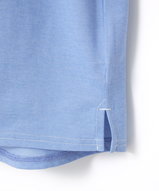 ダンガリー風 鹿の子 ポロシャツ