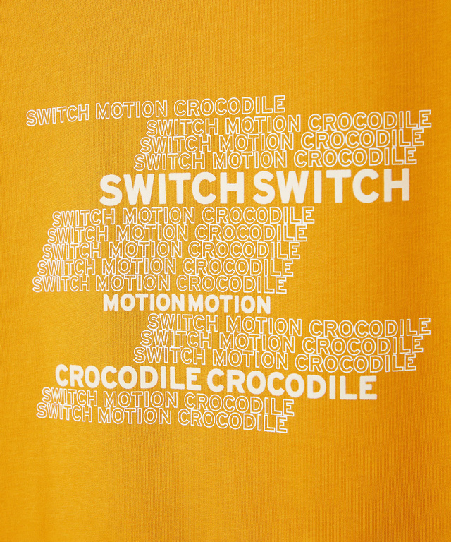 プレーティング天竺 ロゴプリント Tシャツ