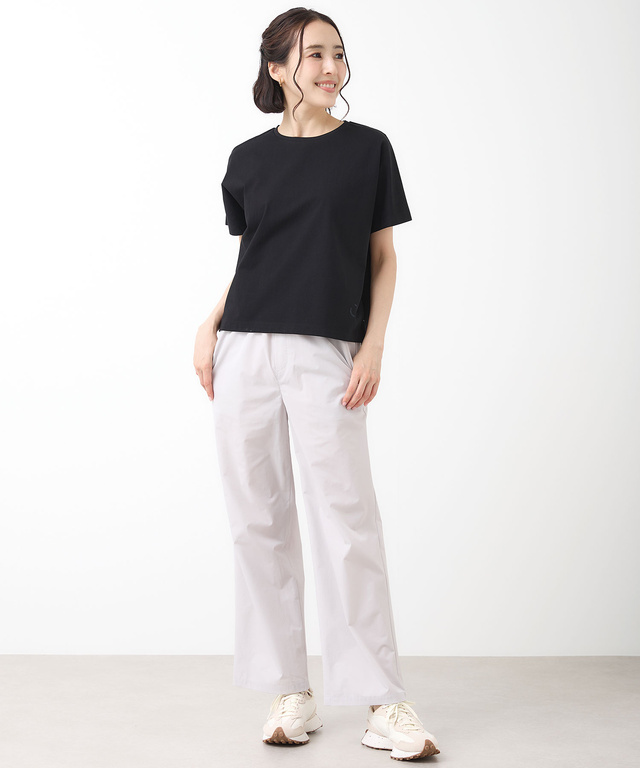 プレーティング天竺 ドルマンスリーブ Tシャツ【接触冷感】