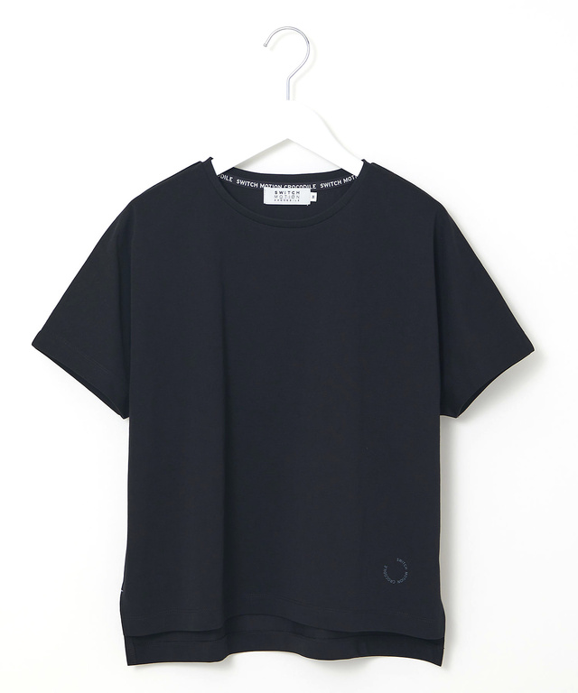 プレーティング天竺 ドルマンスリーブ Tシャツ【接触冷感】