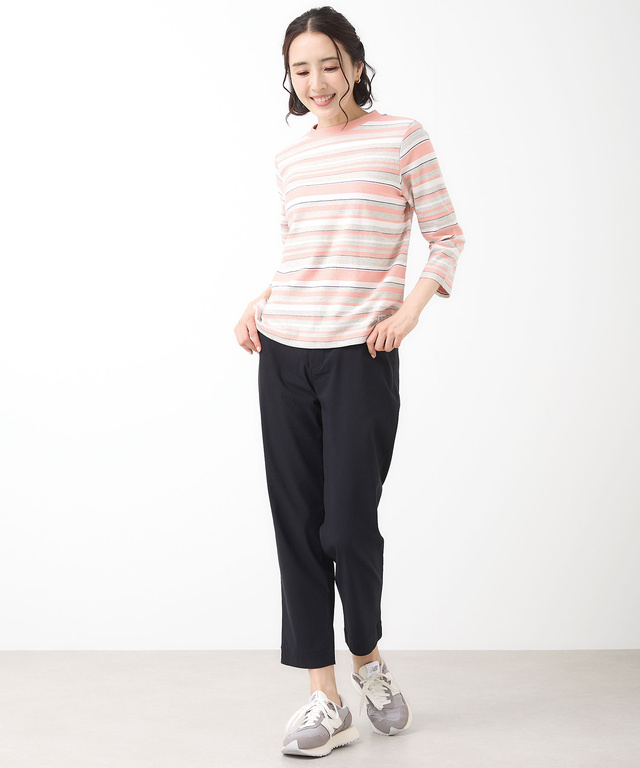 ロープ ジャカード ボーダー カットソー