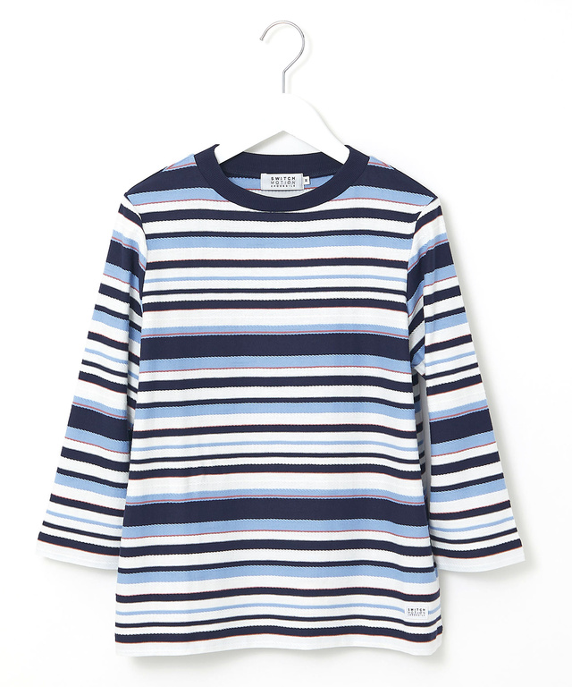 ロープ ジャカード ボーダー カットソー