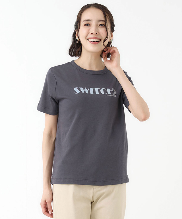 スムース ロゴプリント Tシャツ