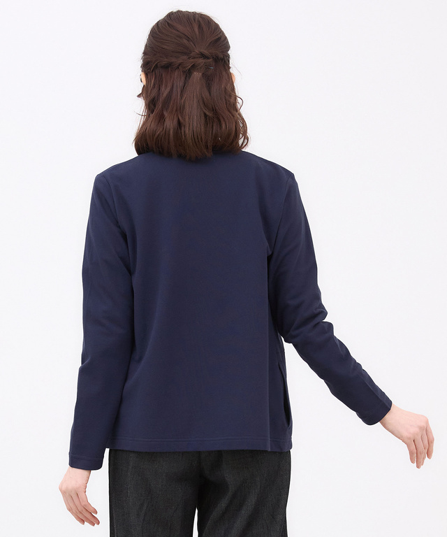 スノーコットン クルーネック カーディガン【接触冷感】