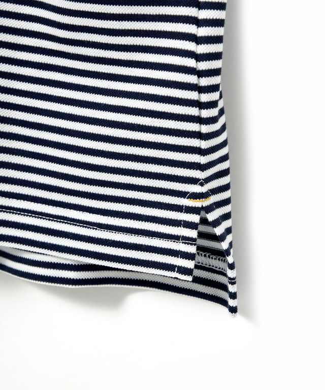 スノーコットン 鹿の子 七分袖 ポロシャツ【接触冷感】