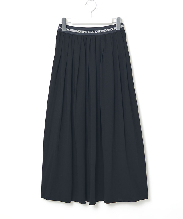 プレーティング天竺 プリーツ スカート【接触冷感】