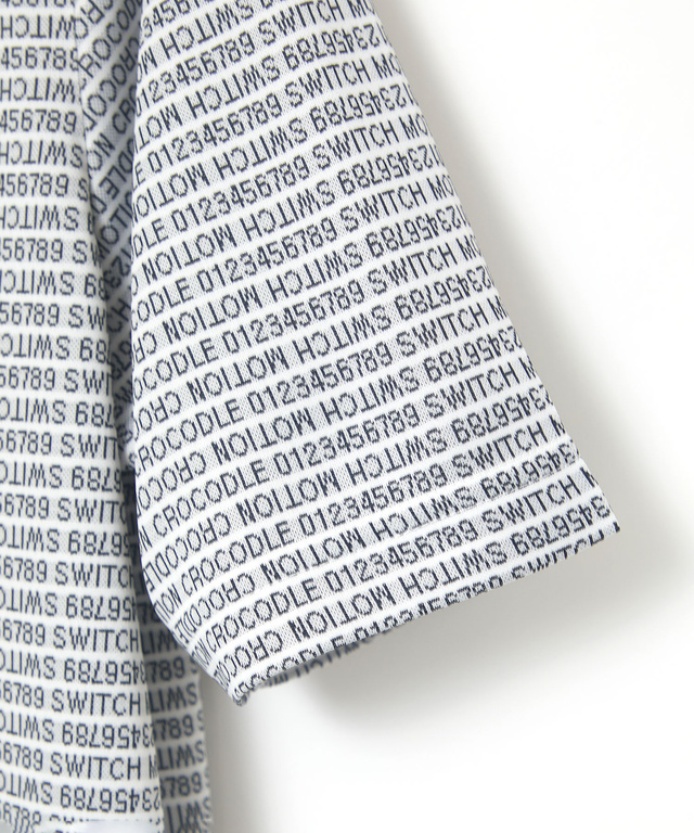 ジャカード デジタルロゴ カットソー