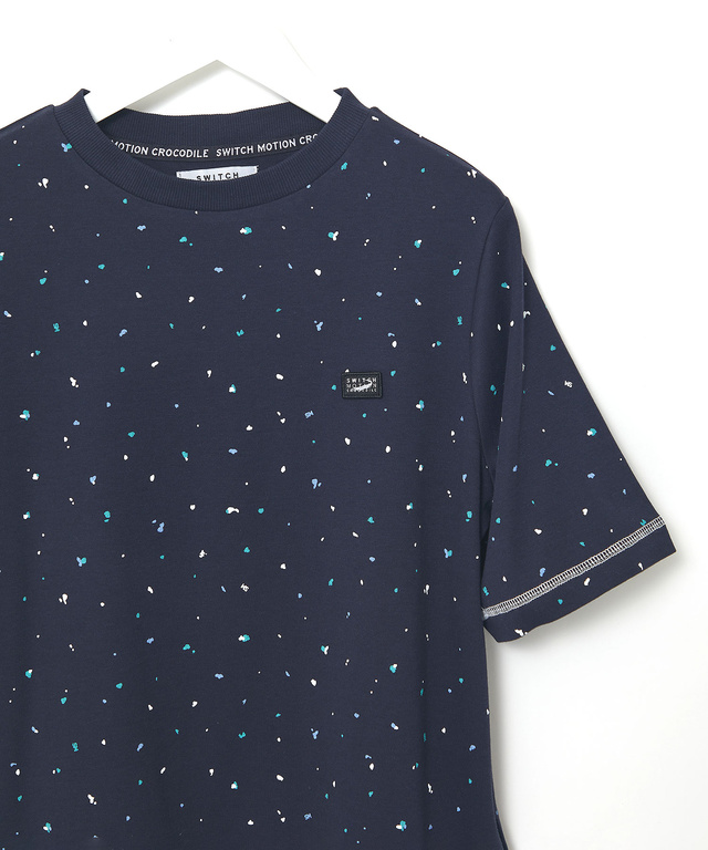 スムース スプレープリント Tシャツ