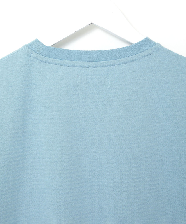 シャドーボーダー天竺 袖ライン Tシャツ