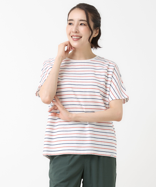 ロープ ジャカード ボーダー Tシャツ