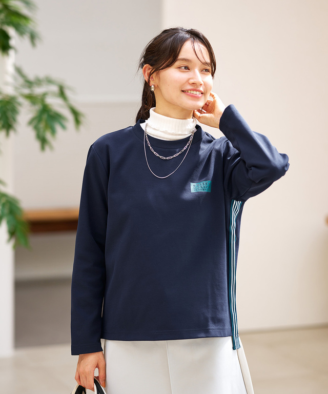 リブ ラインテープ Tシャツ 