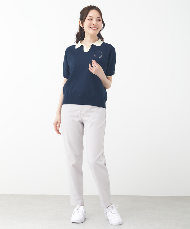スキッパー ニット ポロシャツ【ZERO POLO SHIRT】