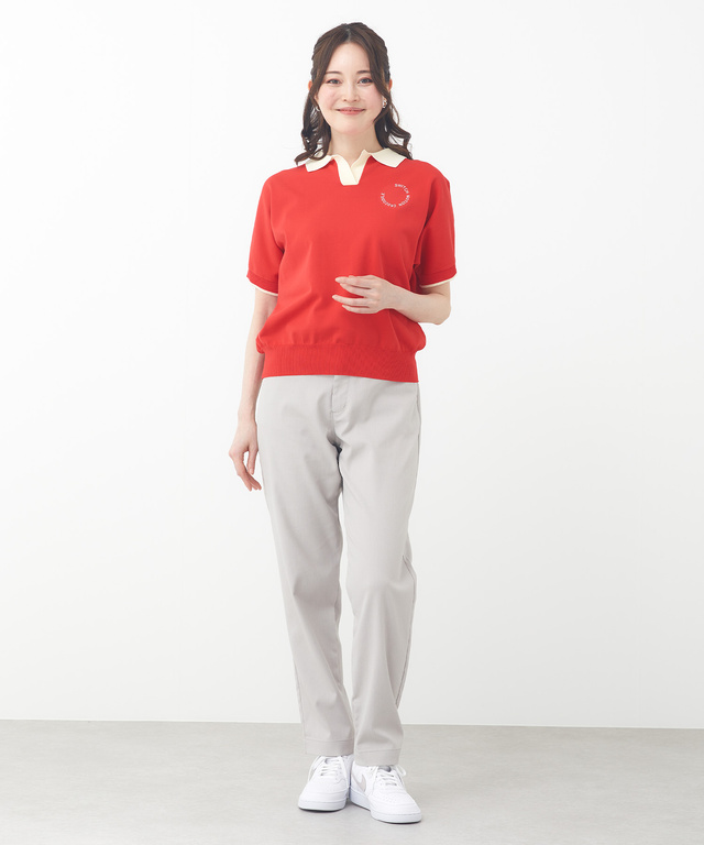 スキッパー ニット ポロシャツ【ZERO POLO SHIRT】