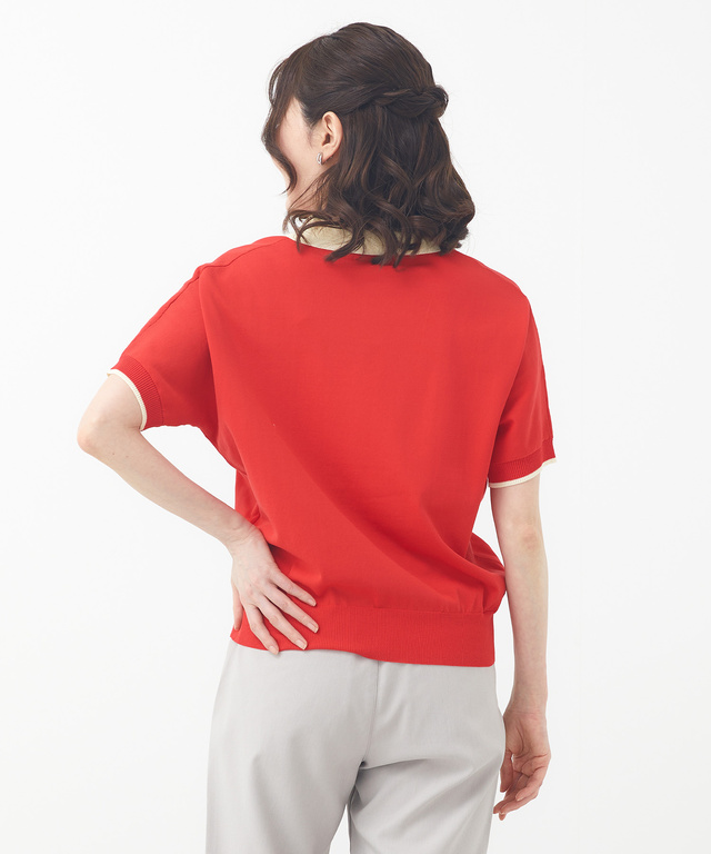 スキッパー ニット ポロシャツ【ZERO POLO SHIRT】