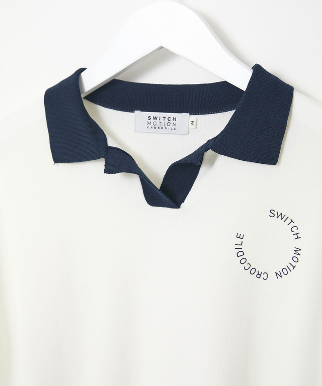 スキッパー ニット ポロシャツ【ZERO POLO SHIRT】