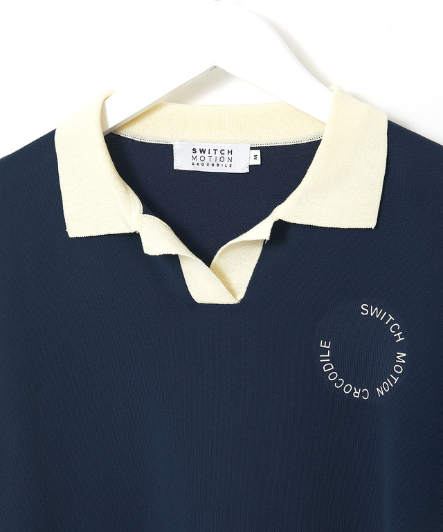 スキッパー ニット ポロシャツ【ZERO POLO SHIRT】