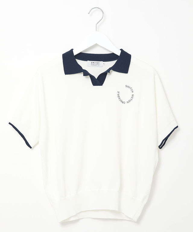 スキッパー ニット ポロシャツ【ZERO POLO SHIRT】