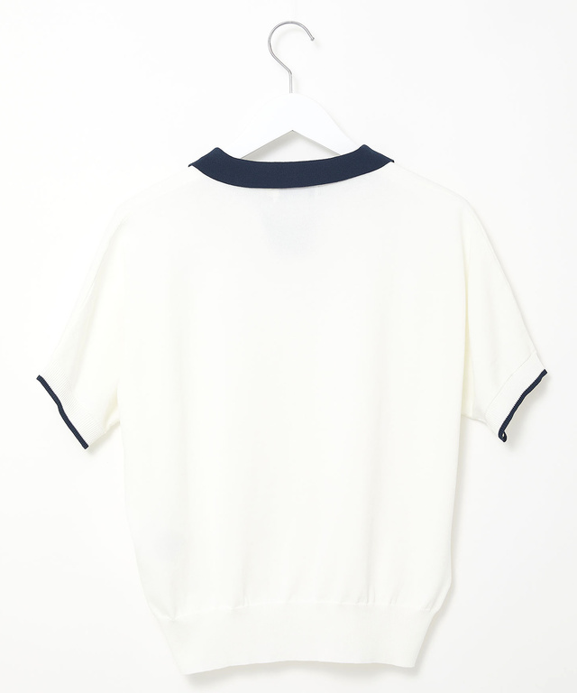 スキッパー ニット ポロシャツ【ZERO POLO SHIRT】