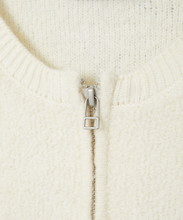 ブークレー ジップ ニットアウター