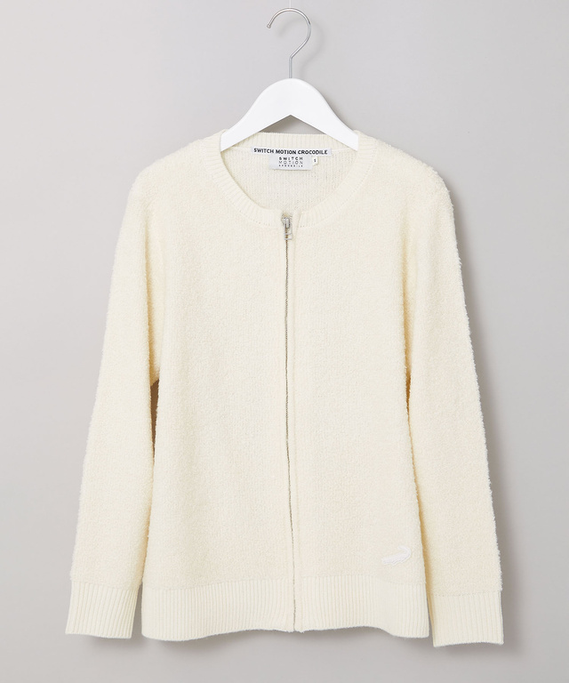 ブークレー ジップ ニットアウター