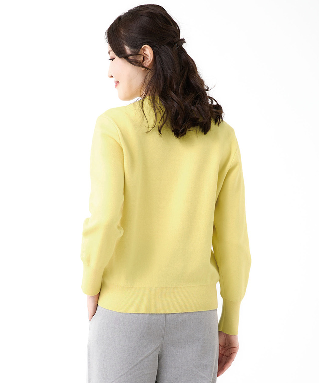 ハーフジップ プルオーバー ニット