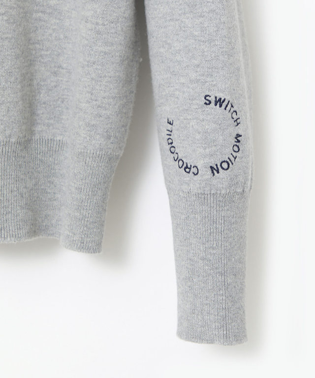 ハーフジップ プルオーバー ニット