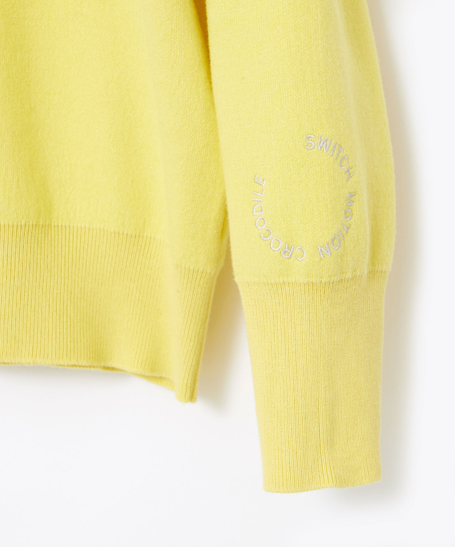 ハーフジップ プルオーバー ニット