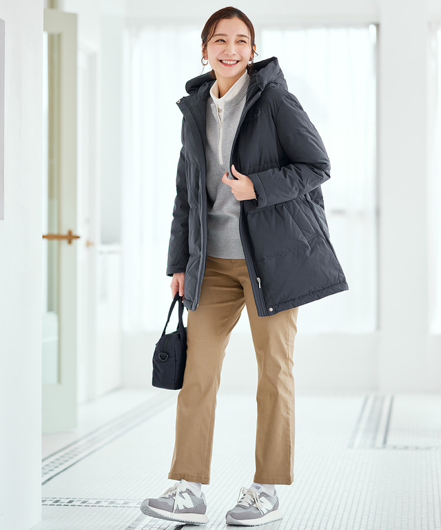 ハーフジップ プルオーバー ニット