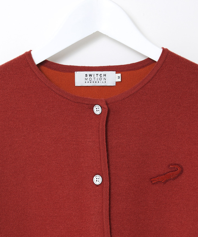 クルーネック ニット カーディガン