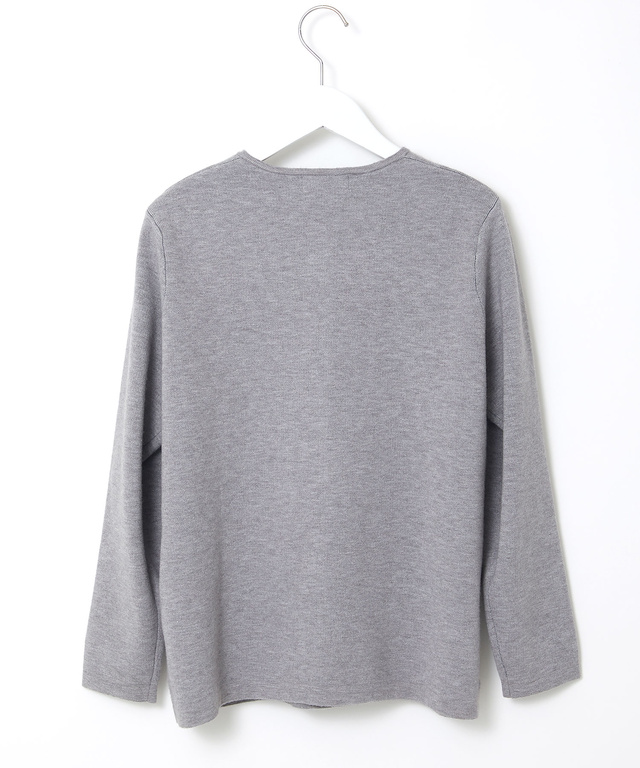 クルーネック ニット カーディガン