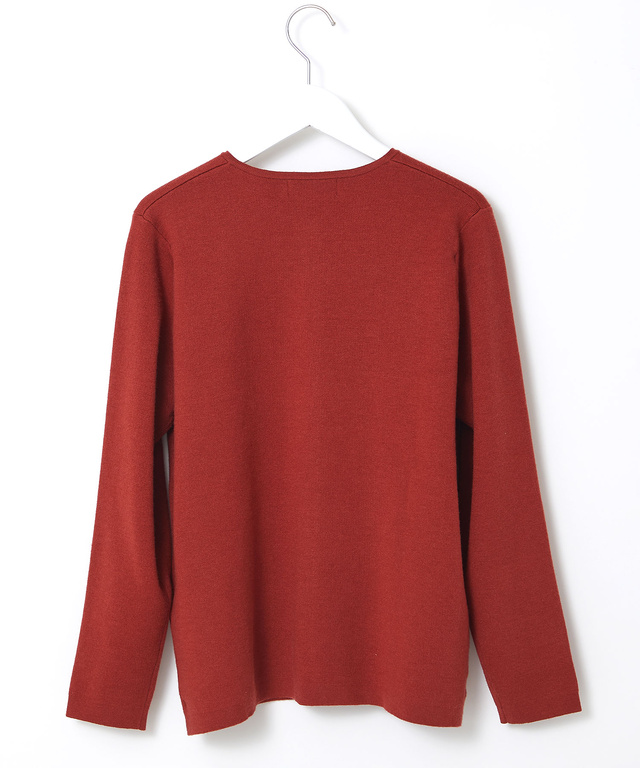 クルーネック ニット カーディガン