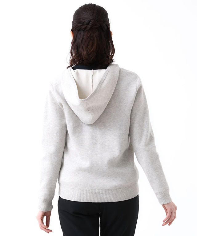 ハーフジップ パーカー プルオーバーニット