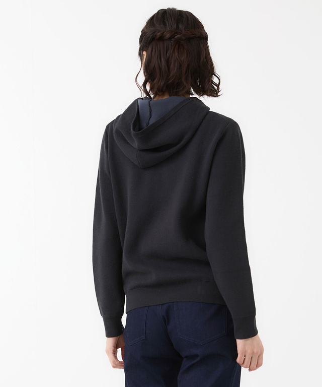 ハーフジップ パーカー プルオーバーニット