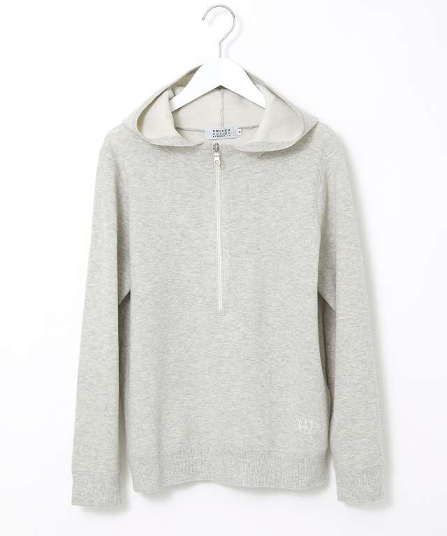 ハーフジップ パーカー プルオーバーニット