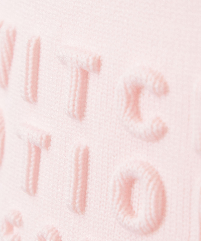 ロゴデザイン プルオーバー ニット【手洗いOK】