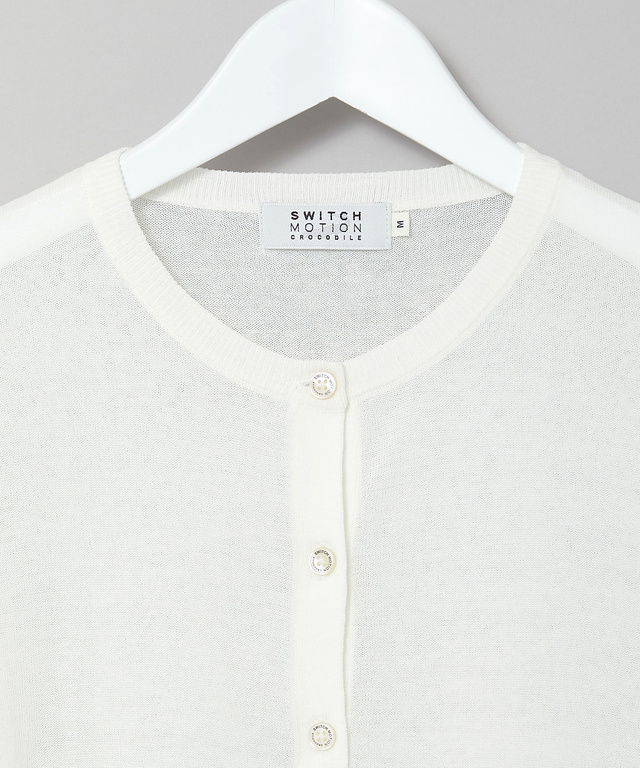 クルーネック カーディガン【手洗いOK】