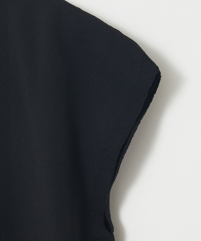 襟デザイン ニット プルオーバー【手洗いOK】