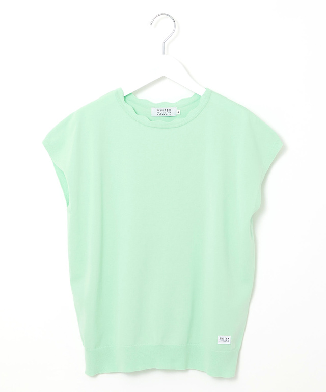 襟デザイン ニット プルオーバー【手洗いOK】