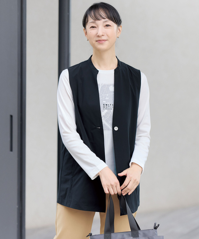 ストレッチ ジレ ベスト【撥水】