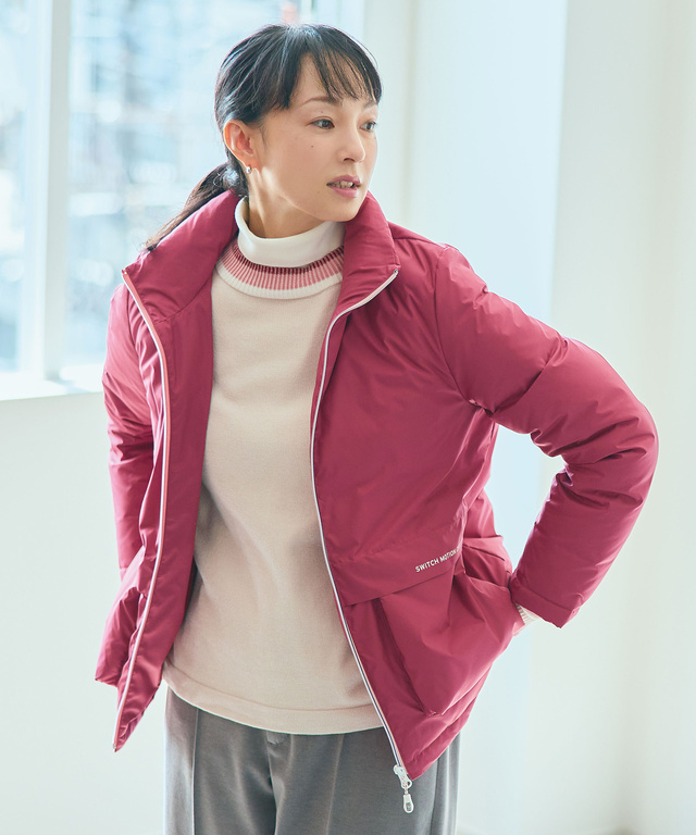 ショートダウンブルゾン【撥水加工】